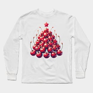 Cherry Christmas Tree Long Sleeve T-Shirt